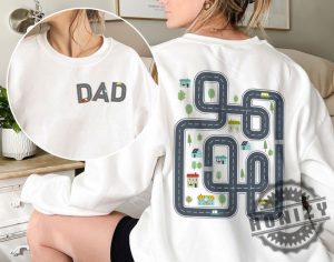 Twosided Car Track Dad Car Massage Shirt honizy 5 1