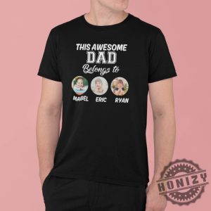 Personalized Dad Grandpa Papa Belongs To Kids Name Shirt honizy 4