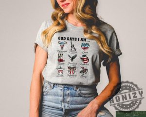 God Says I Am 4Th Of July Western Cowboy Usa Shirt honizy 2