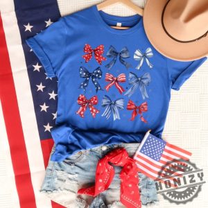 Usa Red White And Blue Coquette Fourth Of July Shirt honizy 3