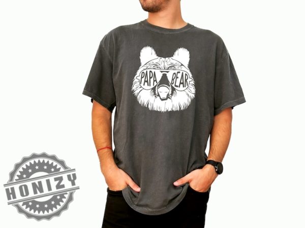 Papa Bear Shirt Fathers Day Gift honizy 1