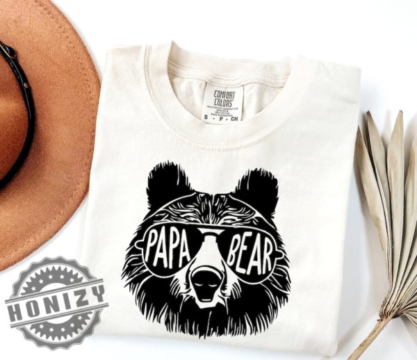 Papa Bear Shirt Fathers Day Gift honizy 2