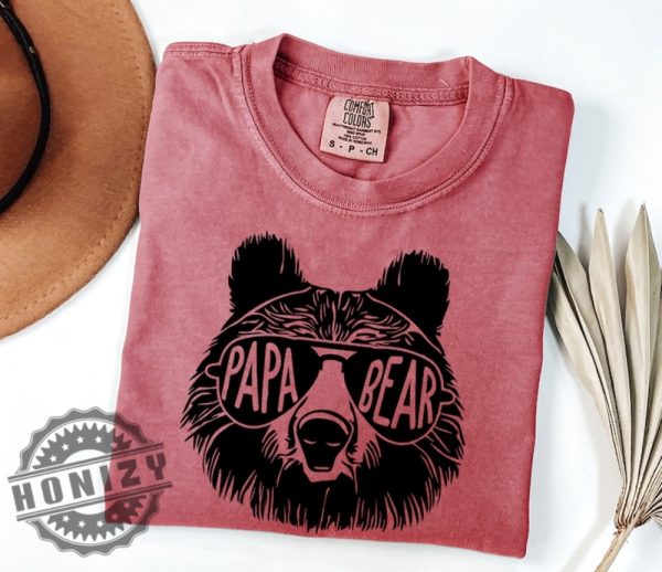 Papa Bear Shirt Fathers Day Gift honizy 5