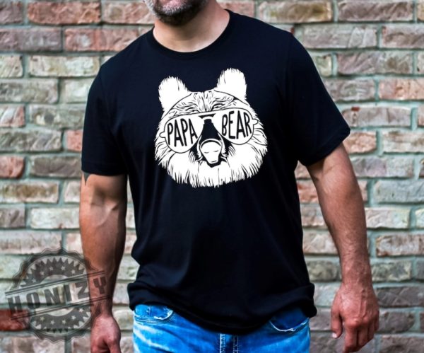 Papa Bear Shirt Fathers Day Gift honizy 6
