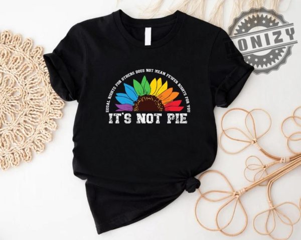 Human Rights Lgbt Pride Equal Rights For Others Does Not Mean Less Rights For You Its Not Pie Shirt honizy 5
