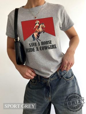 Save A Horse Ride A Cowgirl Lesbian Shirt honizy 3