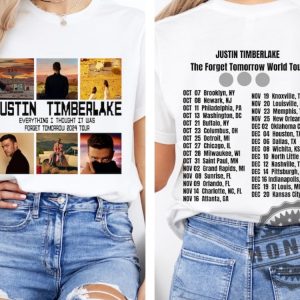 2024 Justin Timberlake Fall Tour Forget Tomorrow World Tour Shirt honizy 2