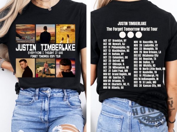 2024 Justin Timberlake Fall Tour Forget Tomorrow World Tour Shirt honizy 3
