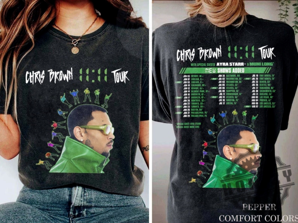 Chris Brown 1111 2024 Tour Shirt