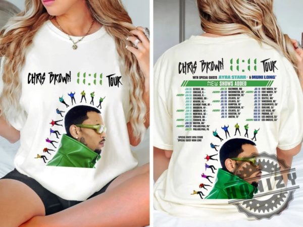 Chris Brown 1111 2024 Tour Shirt honizy 4