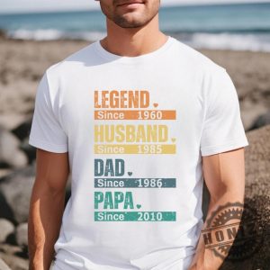 Custom Dad Papa Legend Husband With Years Papa With Year Shirt honizy 2