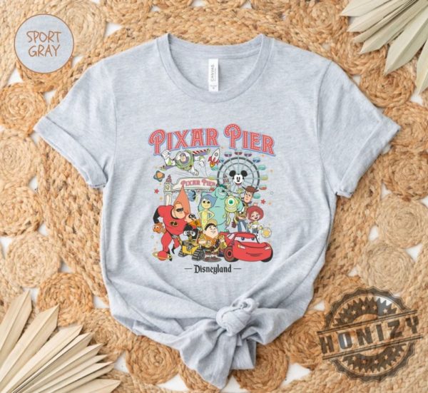 Vintage Pixar Pier Disneyland Shirt honizy 5