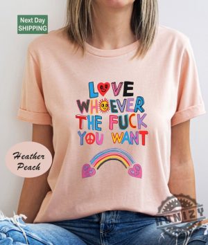 Love Whoever The Fuck You Want Lgbqt Shirt honizy 2