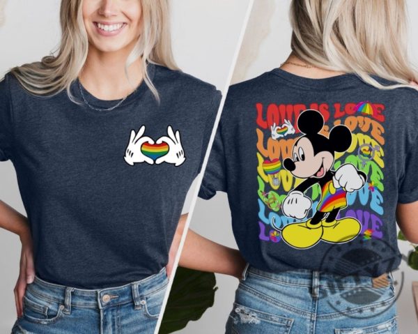 Love Is Love Mickey Mouse Disney Rainbow Lgbtq Shirt honizy 1