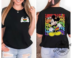 Love Is Love Mickey Mouse Disney Rainbow Lgbtq Shirt honizy 3