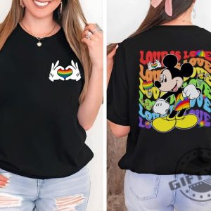 Love Is Love Mickey Mouse Disney Rainbow Lgbtq Shirt honizy 3