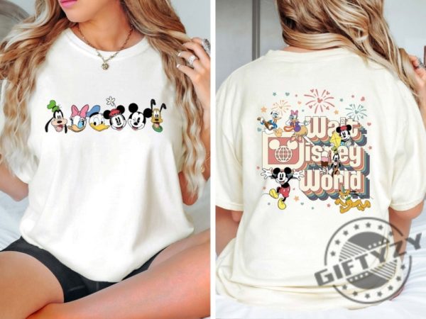 Retro Walt Disney World Two Sided Mickey And Friends Shirt honizy 2