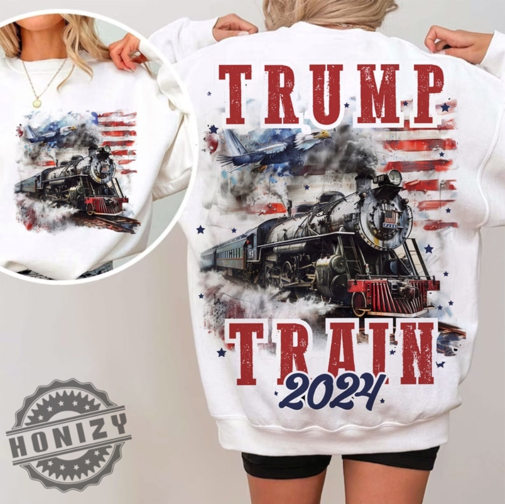 Trump Train 2024 American 4Th Of July Shirt