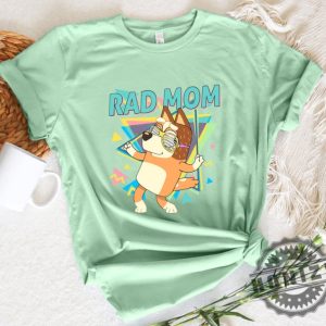 Retro Rad Mom Cute Mama Chilli Heeler Bluey Family Shirt honizy 3
