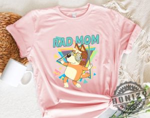 Retro Rad Mom Cute Mama Chilli Heeler Bluey Family Shirt honizy 5