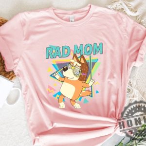Retro Rad Mom Cute Mama Chilli Heeler Bluey Family Shirt honizy 5