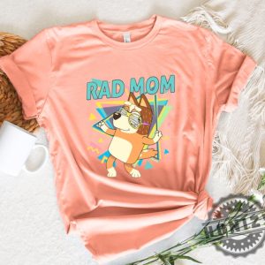 Retro Rad Mom Cute Mama Chilli Heeler Bluey Family Shirt honizy 8