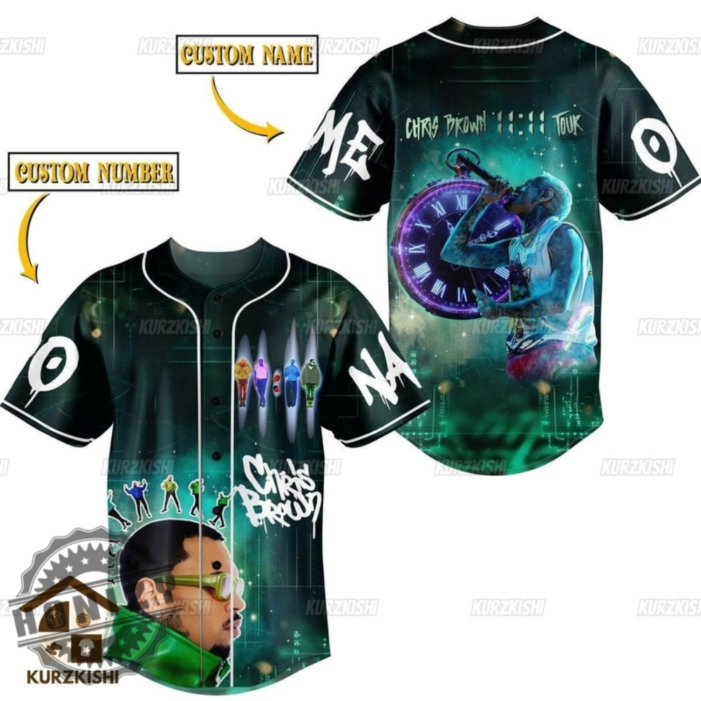 Chris Brown 11 11 Tour 2024 3D All Over Printed Shirt