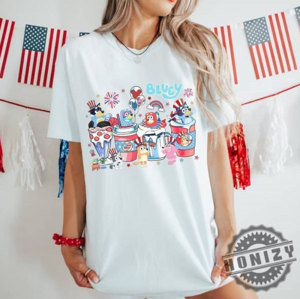 Bluey 4Th Of July Bluey Bingo Fourth Of July Shirt honizy 1