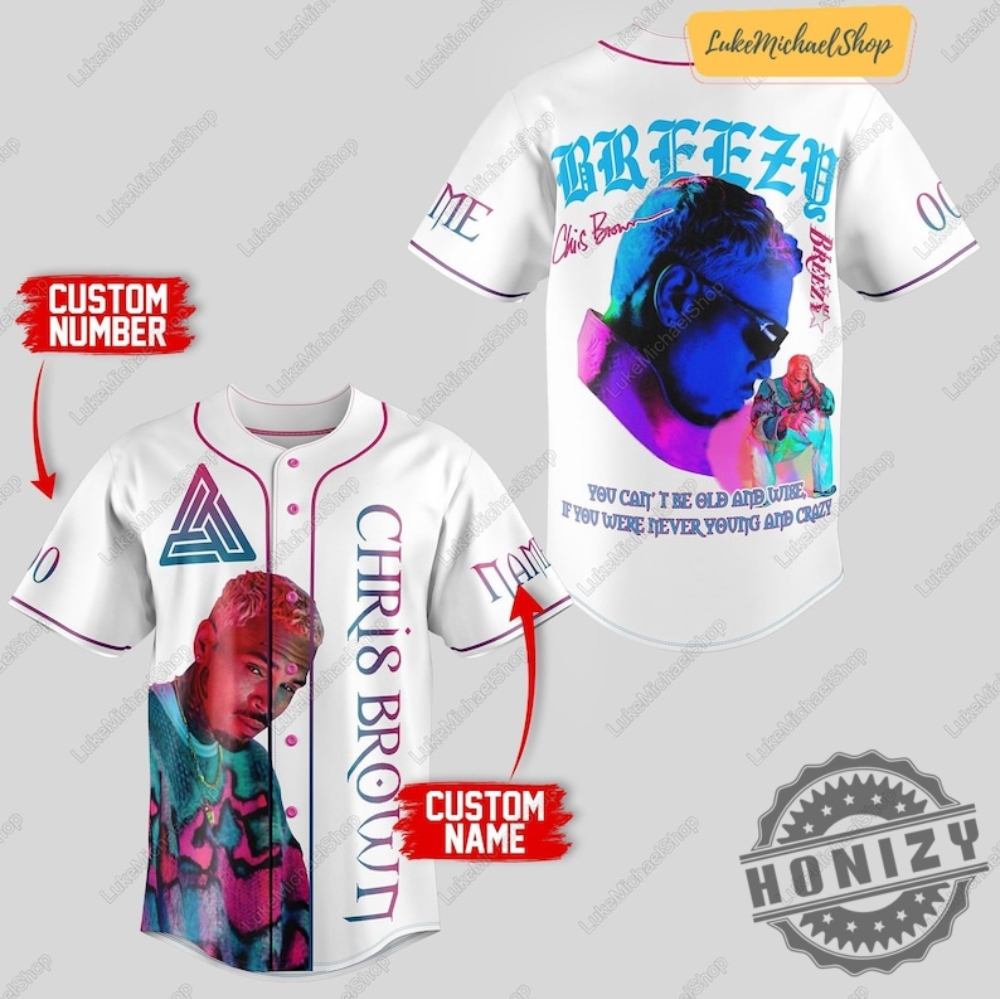 Chris Brown 1111 Tour 2024 Music Concert Baseball 3D Shirt