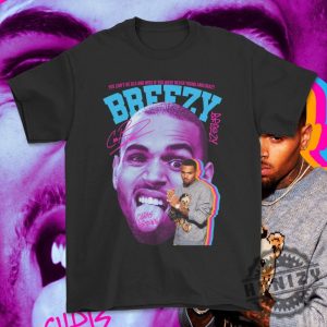 Chris Brown Bootleg Hip Hop Breezy 90S Graphic Concert Shirt honizy 3