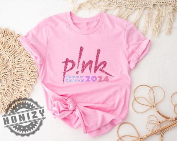 Pink Singer Summer Carnival 2024 Tour Pink Fan Lovers Shirt honizy 2