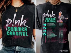 Pink Singer Summer Carnival 2024 Festival World Tour Shirt honizy 2