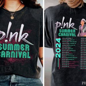 Pink Singer Summer Carnival 2024 Festival World Tour Shirt honizy 2