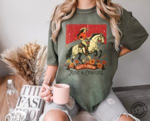 Save A Horse Ride A Cowgirl Western Rodeo Shirt honizy 4