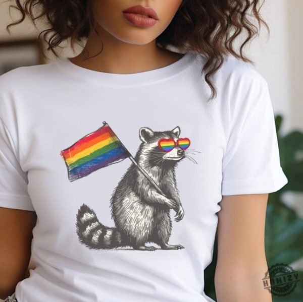 Raccoon Pride Lgbt Shirt honizy 2