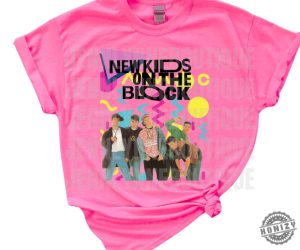 Nkotb Neon Donnie Joey Danny Jordan Jonathan Concert Music Magic Summer 2024 New Kids On The Block Shirt honizy 5