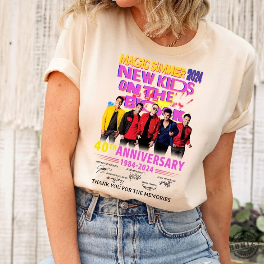 Magic Summer 2024 New Kids On The Block 40Th Anniversary 1984  2024 Nkotb Vintage Shirt