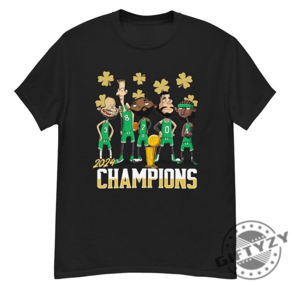 2024 Celtic Championship Team Cartoon Shirt honizy 1