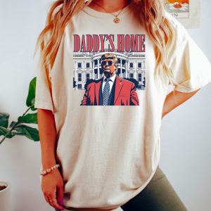 Daddys Home White House Trump 2024 4Th Of July Shirt honizy 2