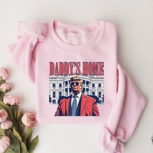 Daddys Home White House Trump 2024 4Th Of July Shirt honizy 4