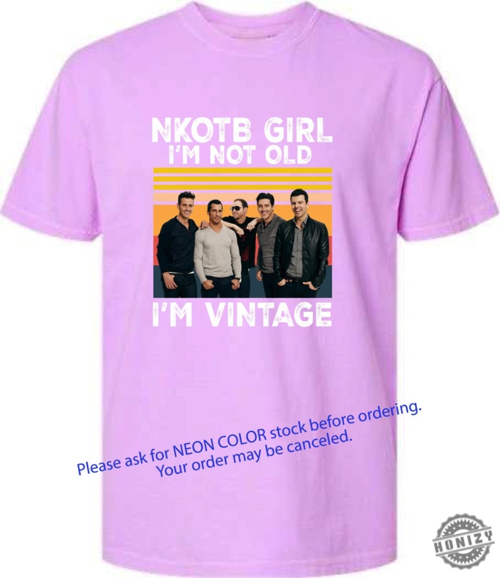 Nkotb Group Neon Concert Music Magic Summer 2024 New Kids On The Block Shirt