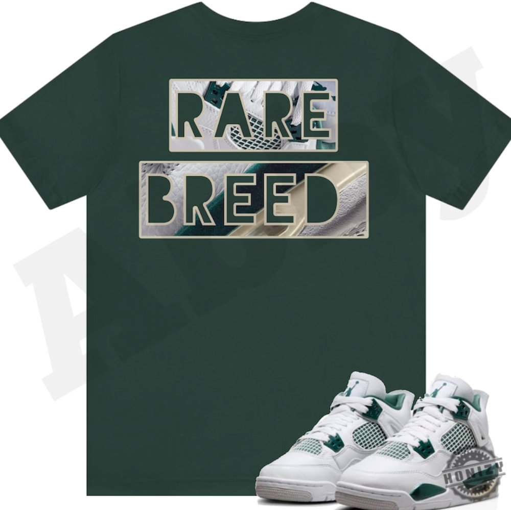 Rare Breed Shirt To Match Jordan 4 Oxidized Green Sneaker