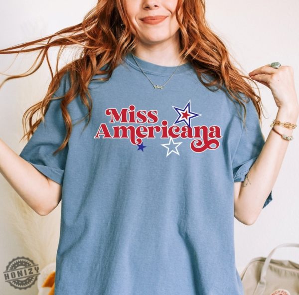 Miss Americana Swiftie Fangirl Fourth Of July Shirt honizy 3