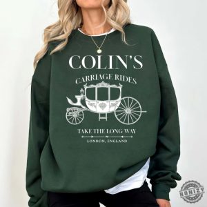 Penelope And Colin Carriage Scene Bridgerton Polin Season Shirt honizy 5