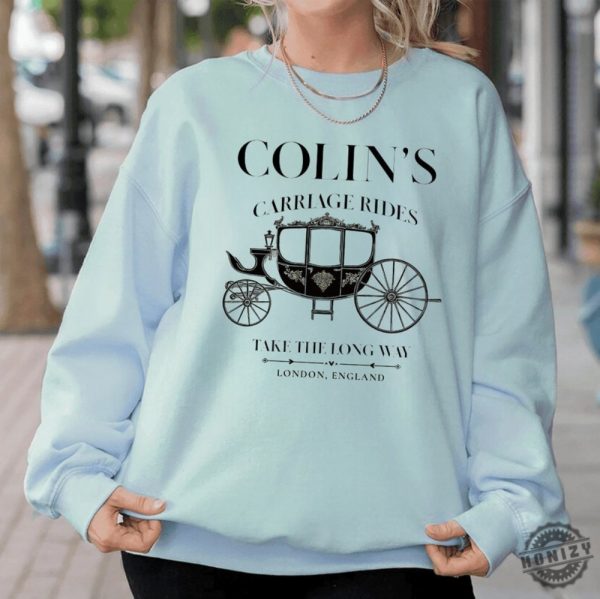 Penelope And Colin Carriage Scene Bridgerton Polin Season Shirt honizy 8