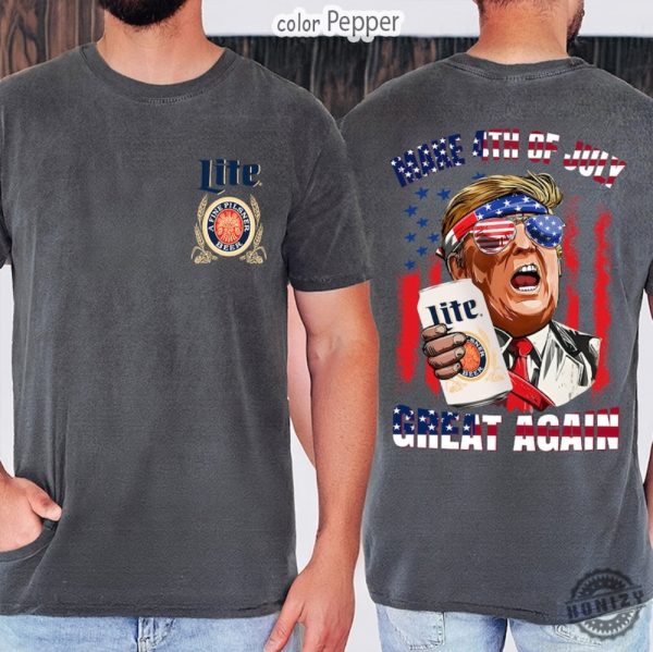 Make 4Th Of July Great Again Miller Lite Shirt honizy 3