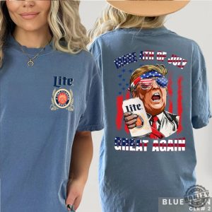 Make 4Th Of July Great Again Miller Lite Shirt honizy 5