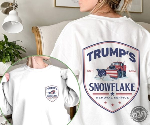 Trump Snowflake Removal Service Political Republican Party Trump 2020 Shirt honizy 1