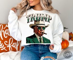 Cowboy Western Make America Great Donald Daddy Trump 2024 Shirt honizy 3