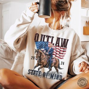 Outlaw State Of Mind President Design Western Donald Daddy Shirt honizy 2